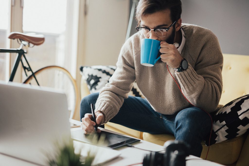 Hotwire-public-relations-virtual-events-best-practices-coronavirus-communications-COVID19-man-working-from-home